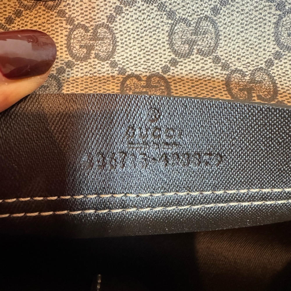 Gucci GG Supreme Canvas Clutch – Brown | Unisex | Excellent Condition P0298 - Picture 11 of 12